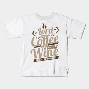 'Wine To Accept Things' Hilarous Wine Gift Kids T-Shirt